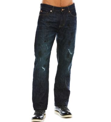 J65 - Dark Crinkle Resin Coated Jean