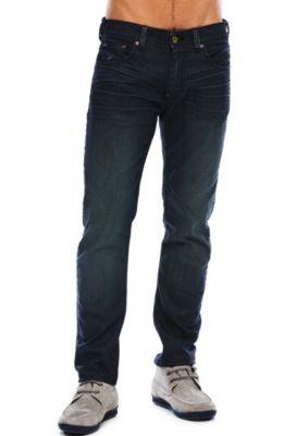 J130 - Coated Indigo Skinny Jean