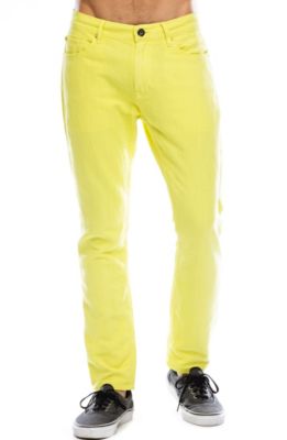 J66 - Yellow Cotton Linen Jean