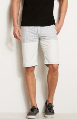 Striped Denim Short