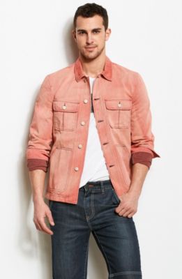 Pigment Dyed Denim Shirt Jacket