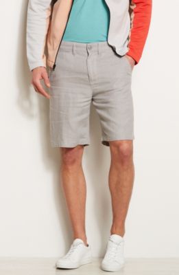 Flat Front Linen Short