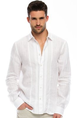 Linen Tuxedo Shirt