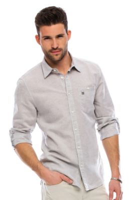 Roll Sleeve Chambray Shirt