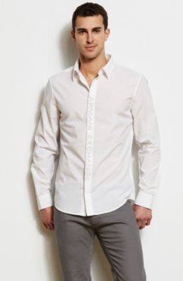 Logo Placket Shirt<br>Online Exclusive