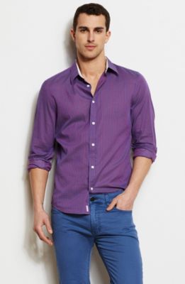 Purple Stripe Shirt<br>Online Exclusive