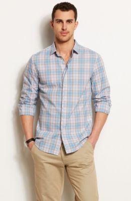 Pastel Plaid Shirt<br>Online Exclusive