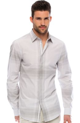 Tonal Grid Shirt