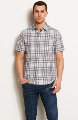 Short Sleeve Plaid Shirt