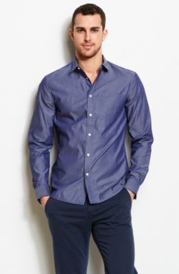Contrast Collar Shirt