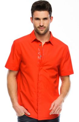 Short Sleeve Logo Placket Shirt<br>Online Exclusive