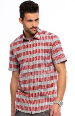 Short Sleeve Bold Striped Shirt