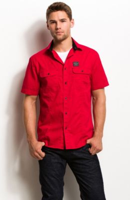 Short Sleeve Logo Patch Utility Shirt