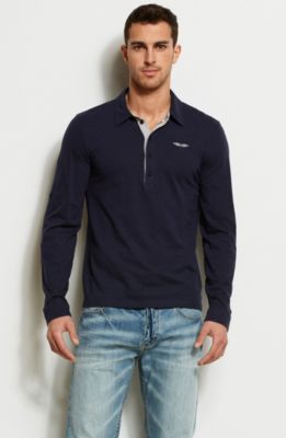 Signature Wings Roll Sleeve Slub Polo<br>Online Exclusive   