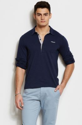 Signature Wings Roll Sleeve Slub Polo<br>Online Exclusive   