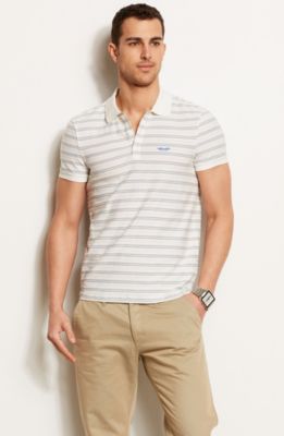 Neon Striped Polo