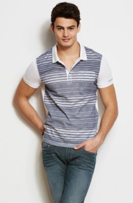 Striped Slub Polo