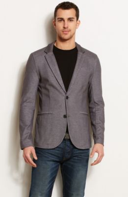 Pique Contrast Blazer<br>Online Exclusive