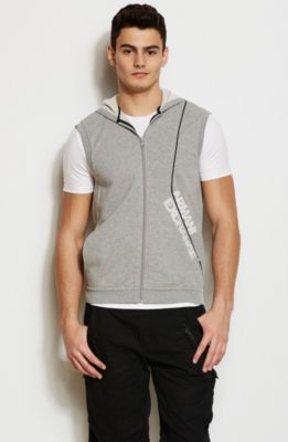 Linear Logo Hooded Vest