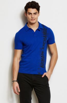 A|X Graphic Slub Polo<br>Online Exclusive