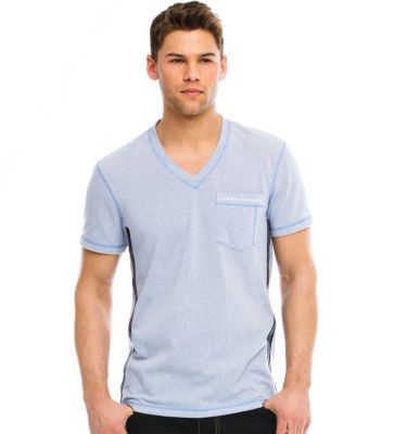 Knit Tape Detail V-neck
