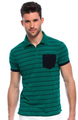 Allover Stripe Polo