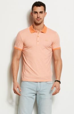 Contrast Trim Pique Polo