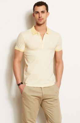 Contrast Trim Pique Polo