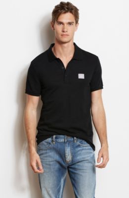 Logo Patch Slub Pique Polo