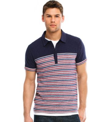 Stripe Panel Polo