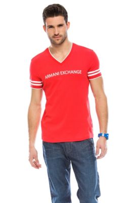 Striped Logo V-neck<br>Online Exclusive
