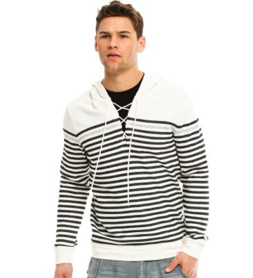 Lace Neck Hoody 