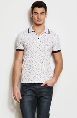 Bird Print Polo<br>Online Exclusive