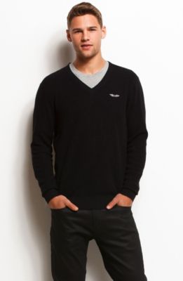 Waffle Knit Logo Sweater