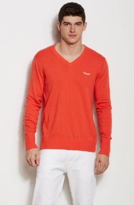 Signature Eagle V-Neck Sweater<br>Online Exclusive