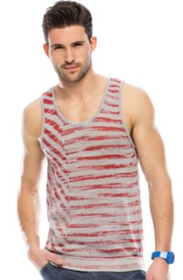 Print Striped Tank