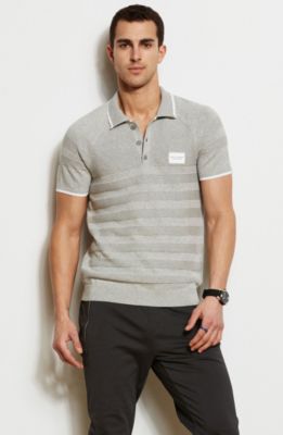 Patch Ribbed Polo