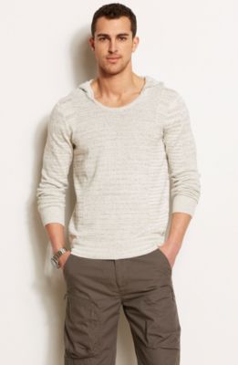 Heathered Hooded Sweater