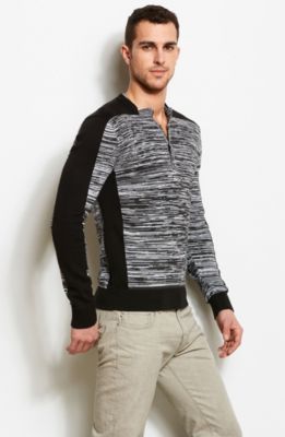 Space Dyed Henley Sweater