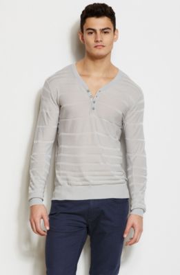 Tonal Stripe Henley