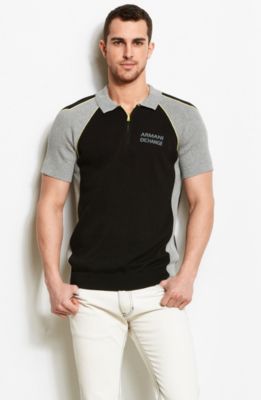 Colorblock Active Logo Sweater Polo