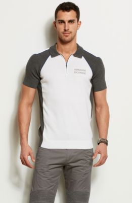 Colorblock Active Logo Sweater Polo