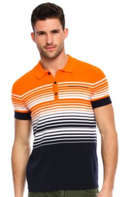Striped Logo Polo