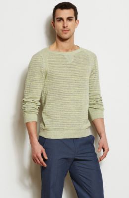 Marled Linen Crew