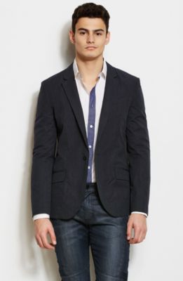 Cotton Pinstripe Blazer<br>Online Exclusive
