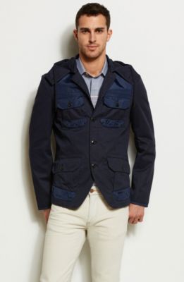 Contrast Hooded Jacket 