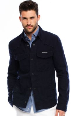 Linen Shirt Jacket<br>Online Exclusive