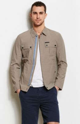 Nylon Utility Shirt Jacket