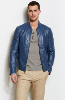 Seamed Leather Jacket
