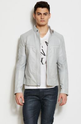 Sleek Leather Moto Jacket<br>Online Exclusive